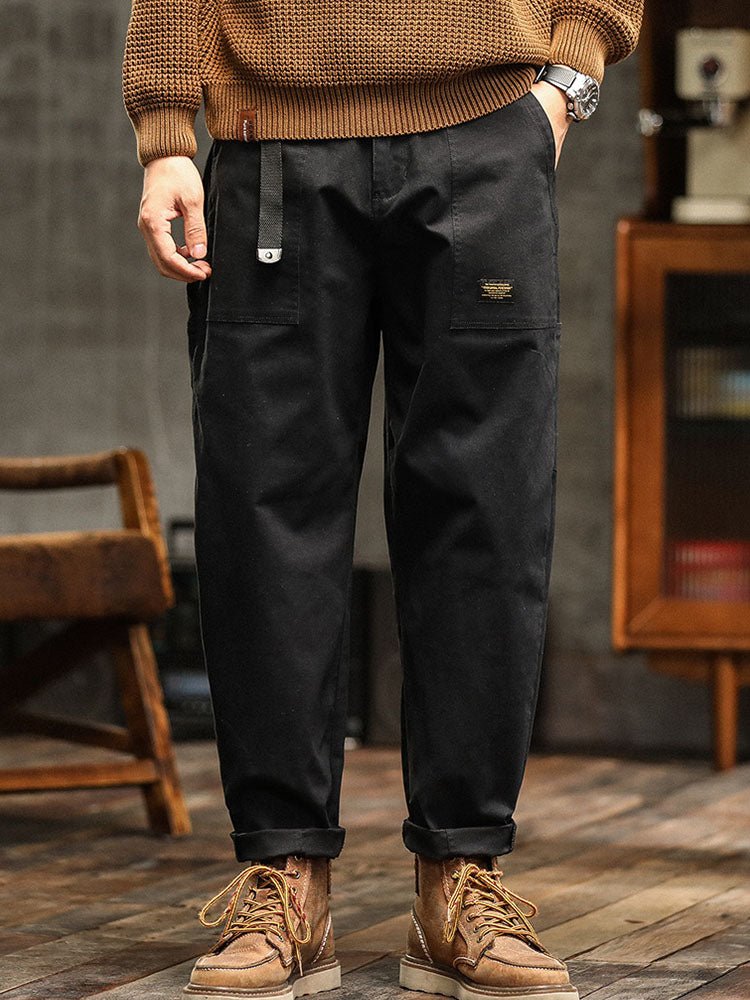 Men's Vintage Cargo Pants with Rolled Cuffs Alternate