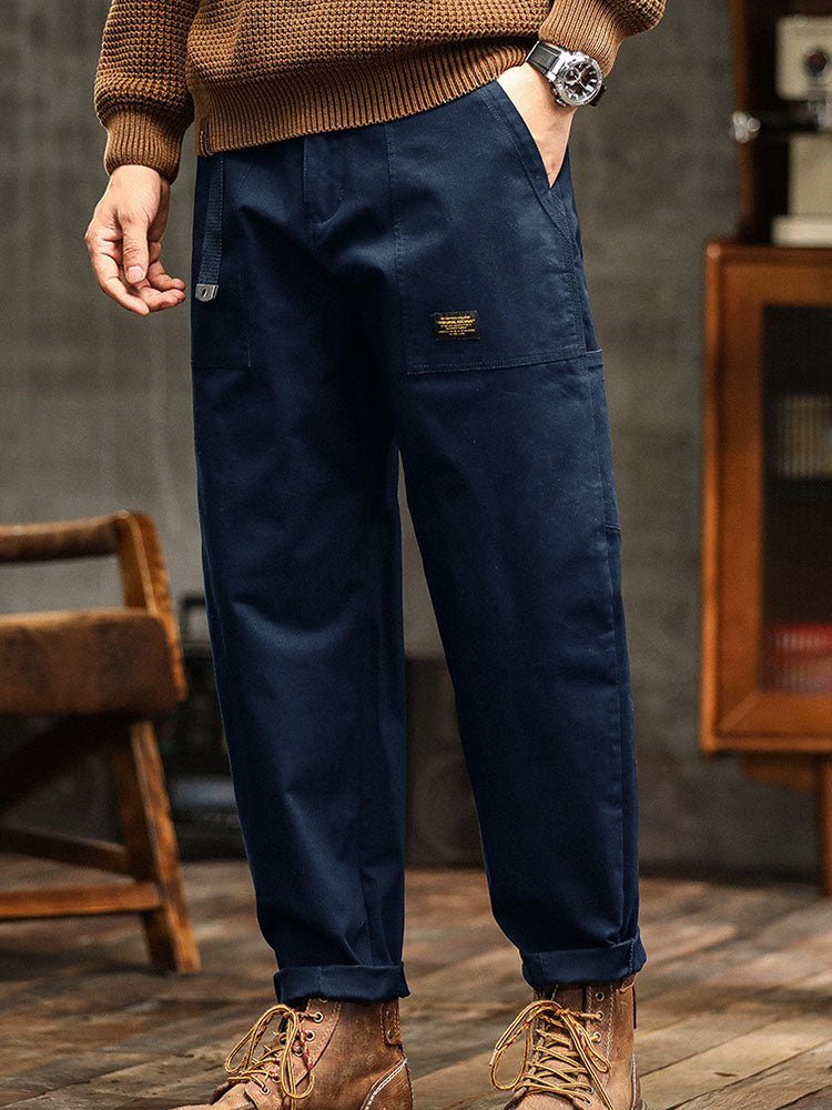 Men's Vintage Cargo Pants with Rolled Cuffs View 14