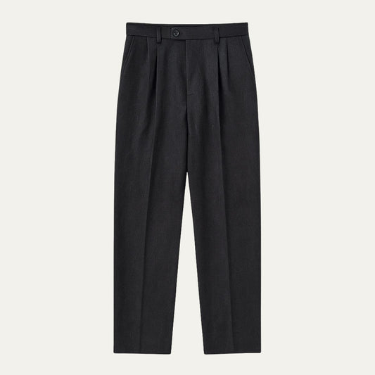 Men's Vintage Classic Tailored Pleated Pants | Double Forward Pleat Hero