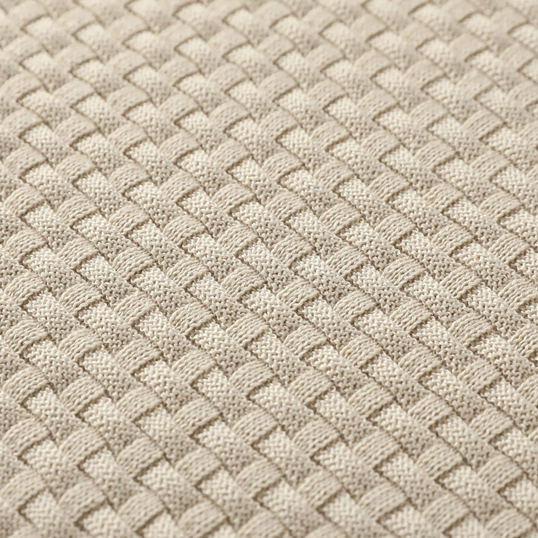 Men's Waffle Zip Up Knit Hoodie | Insulated Full