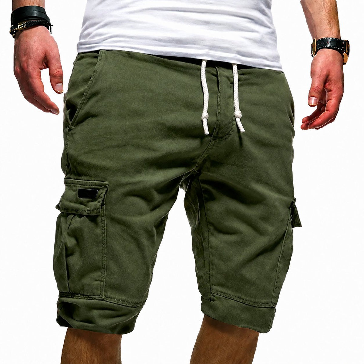 Men's Walking Cargo Summer Shorts | Relaxed Outdoor Close Up