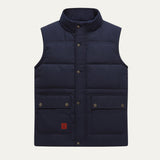 Men's Warm Modern Lined Winter Vest | Dual Cargo Pocket