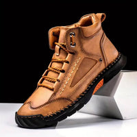 Men's Waterproof Leather Hiking Boots | Arch Support Back