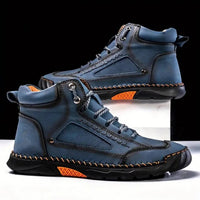 Men's Waterproof Leather Hiking Boots | Arch Support Close Up