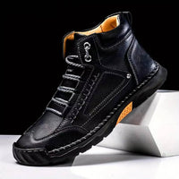 Men's Waterproof Leather Hiking Boots | Arch Support Detail
