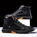 Men's Waterproof Leather Hiking Boots | Arch Support