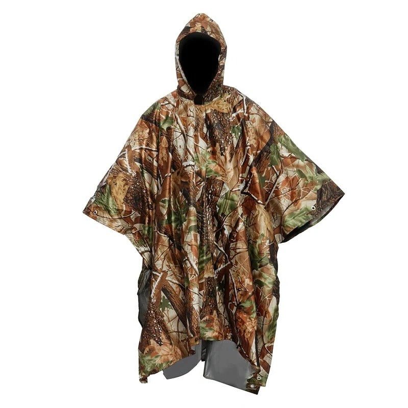 Men's Waterproof Poncho Jacket | Visor Hood Detail