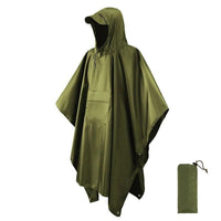 Men's Waterproof Poncho Jacket | Visor Hood Front