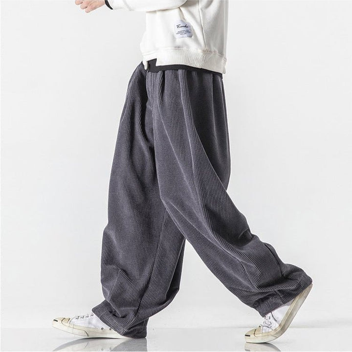 Men's Wide Leg Corduroy Sweatpants | Relaxed Fit Back