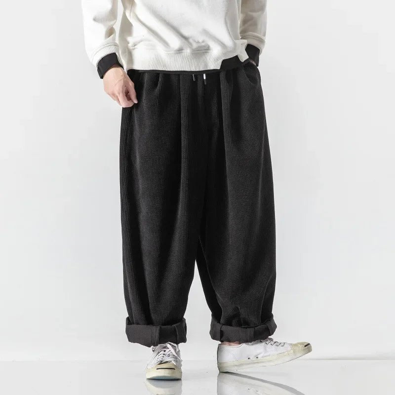 Men's Wide Leg Corduroy Sweatpants | Relaxed Fit View 11