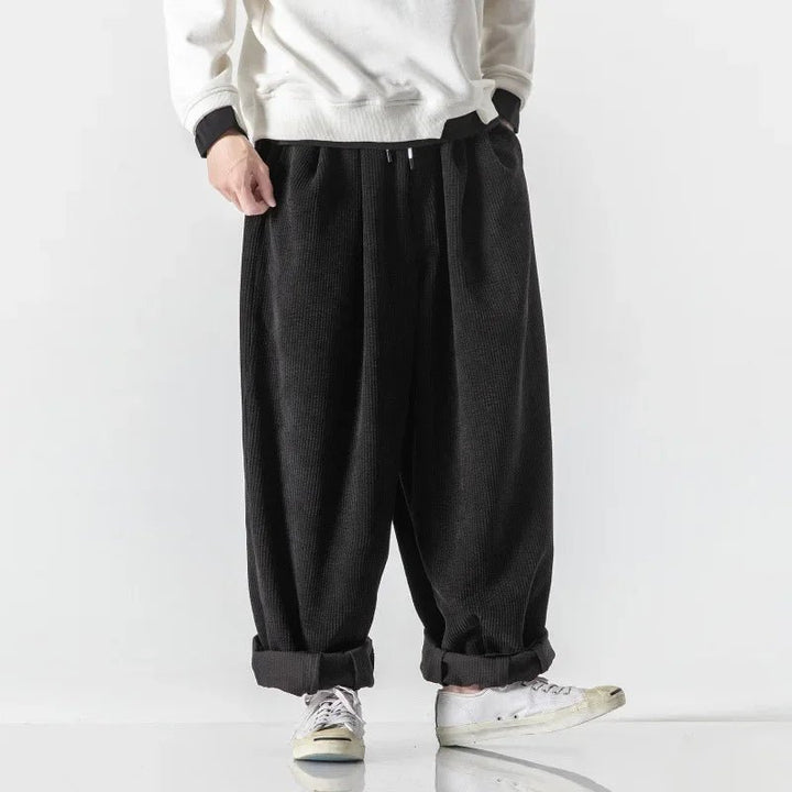 Men's Wide Leg Corduroy Sweatpants | Relaxed Fit View 11