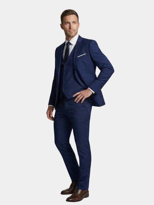 Men's Wool Blend Three-Piece Suit Hero