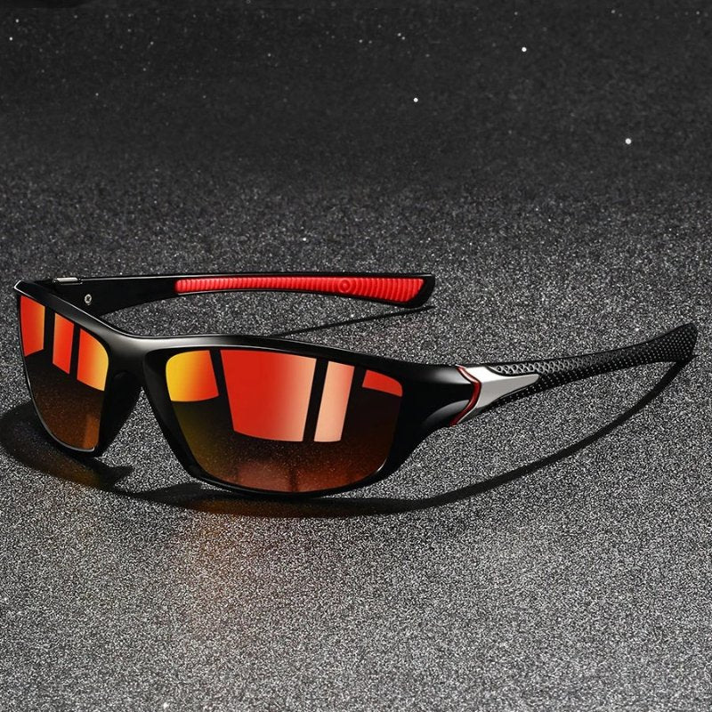 Men's Wraparound Sport Shades | Polarized Mirror Back
