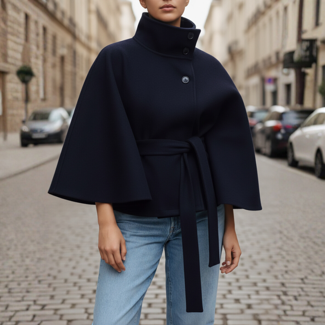 Damen Kapuzenmantel mit Gürtel | Vestea