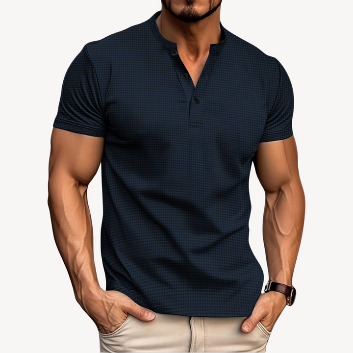 Vestea | Herren Henley T-Shirt – Baumwollmischung