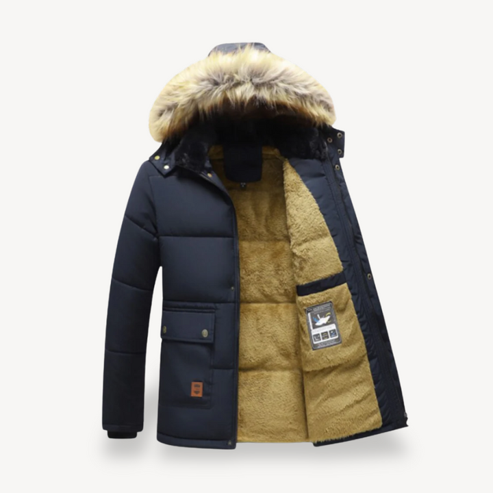 Herren Parka mit Faux-Fell-Futter | Vestea