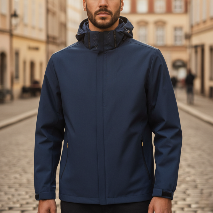 Herren Outdoorjacke Wasserabweisend Atmungsaktiv Polyester | Vestea