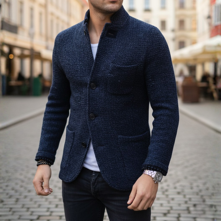 Slim Fit Herrenjacke aus Strapazierfähigem Stoff | Vestea