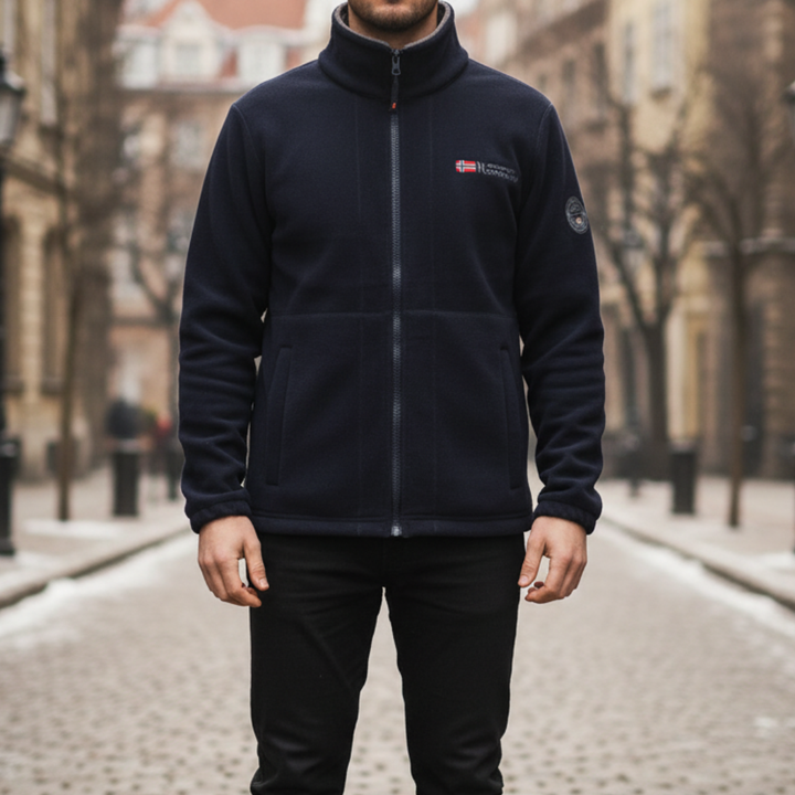 Herren Fleecejacke mit Reißverschluss für den Winter | Vestea