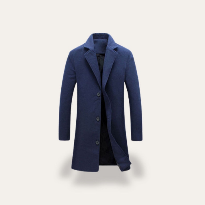 Wollmantel für Herren Slim Fit Wintermantel | Vestea