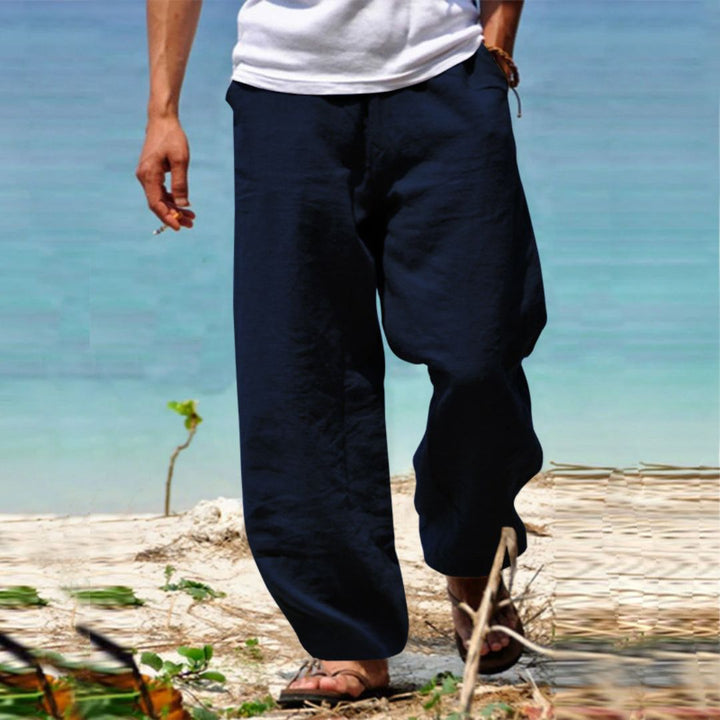 Herren Leinen Strandhose | Vestea