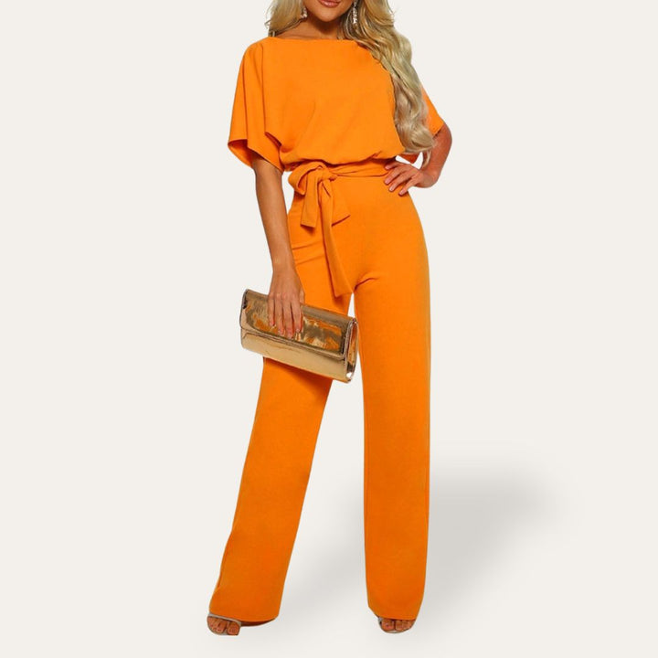 Einteiler Damen Breitbein Gürtel Elegant | Vestea