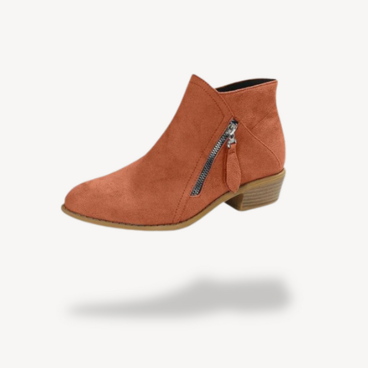 Orthopädische Wildleder-Stiefeletten für Damen | Vestea