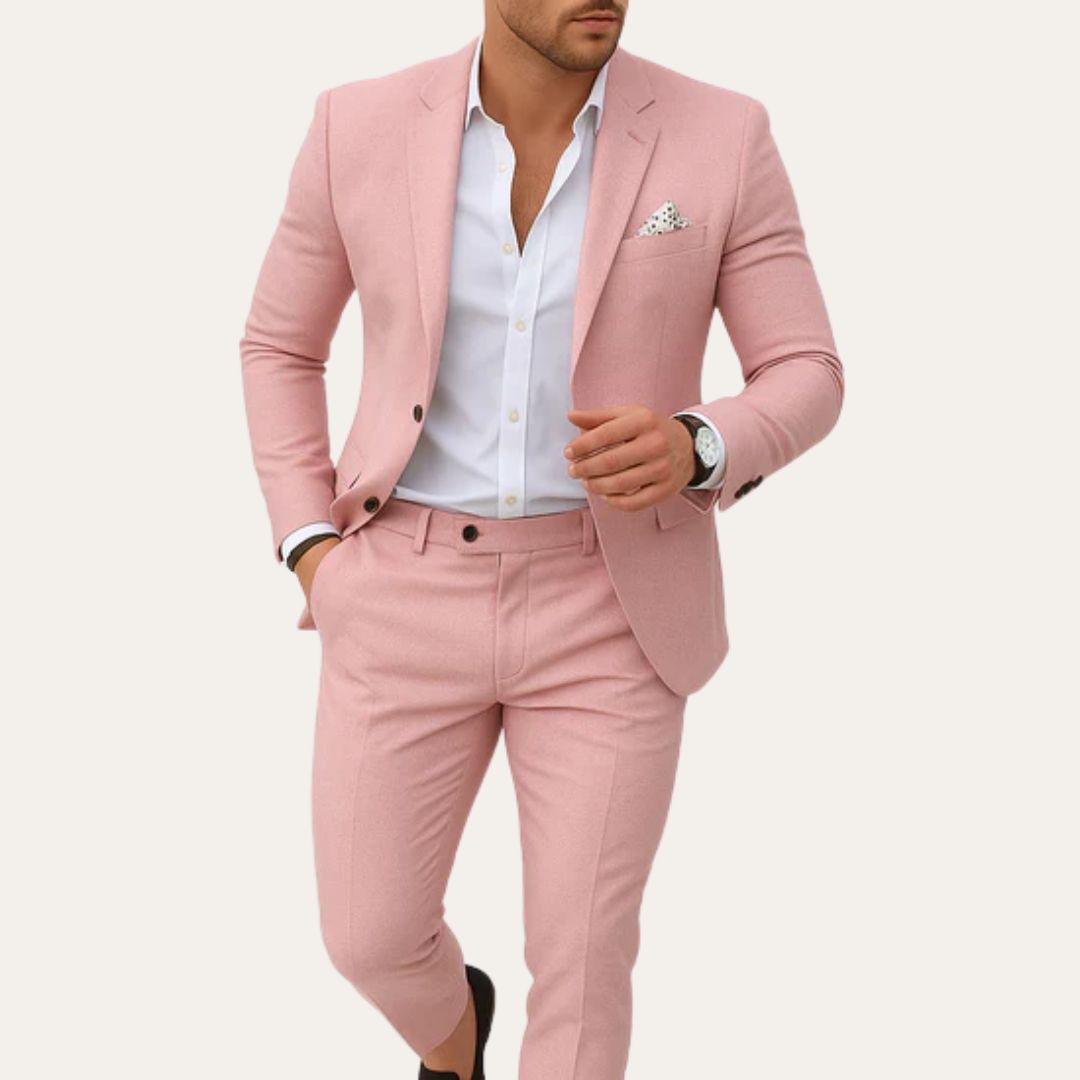 Herren Leinen Anzug Slim Fit | Vestea