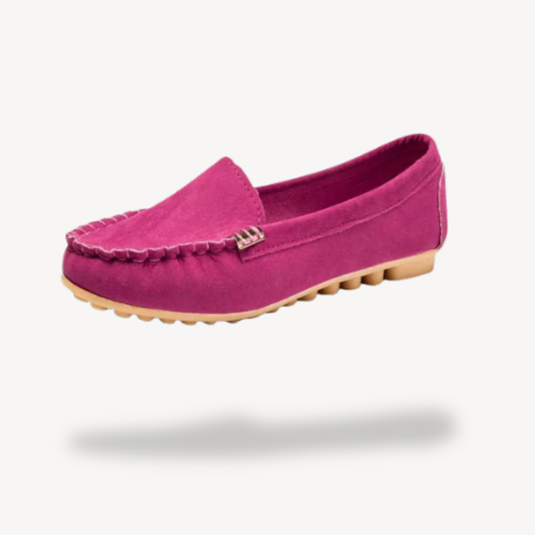 Orthopädische Wildleder-Mokassins für Damen | Vestea