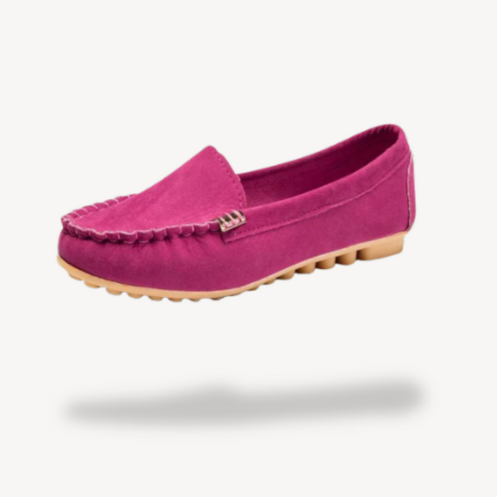 Orthopädische Wildleder-Mokassins für Damen | Vestea