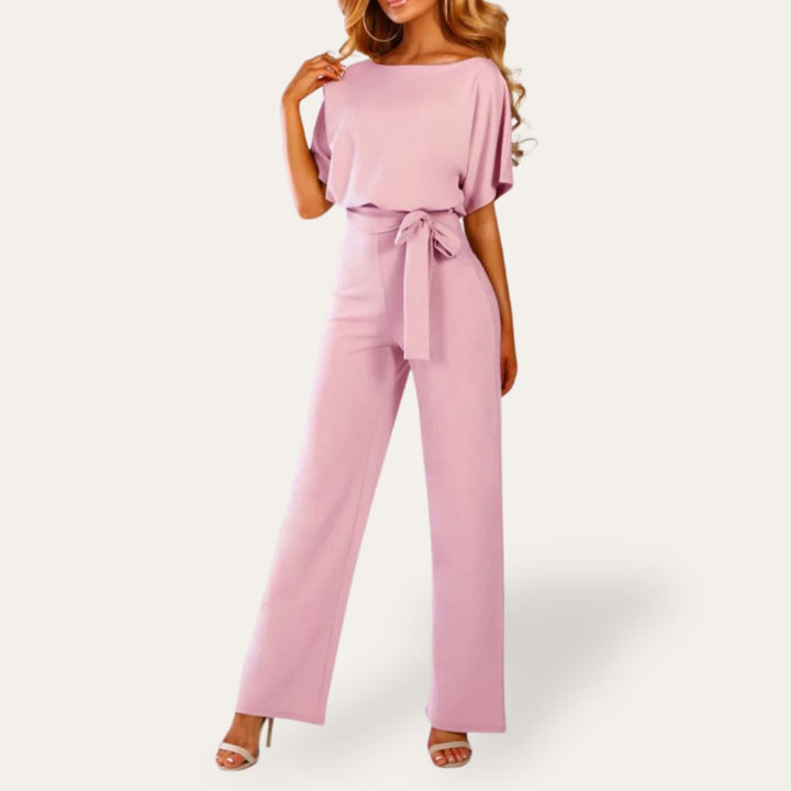 Einteiler Damen Breitbein Gürtel Elegant | Vestea