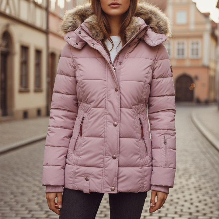 Damen Winterjacke mit Kapuze und Wattierung | Vestea