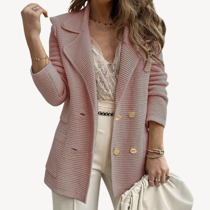 Damen Rippen-Blazerjacke | Vestea