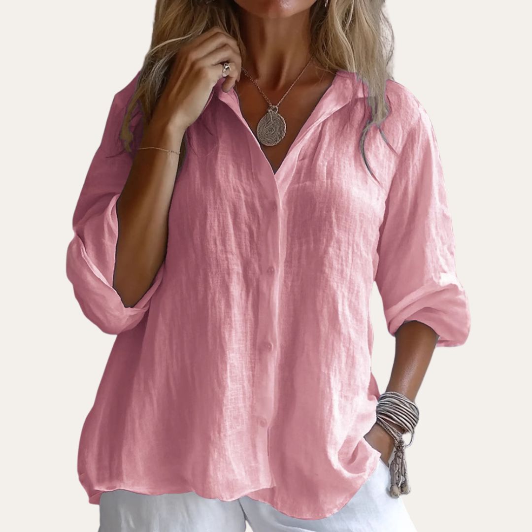 Damen Leinenhemd Casual | Vestea
