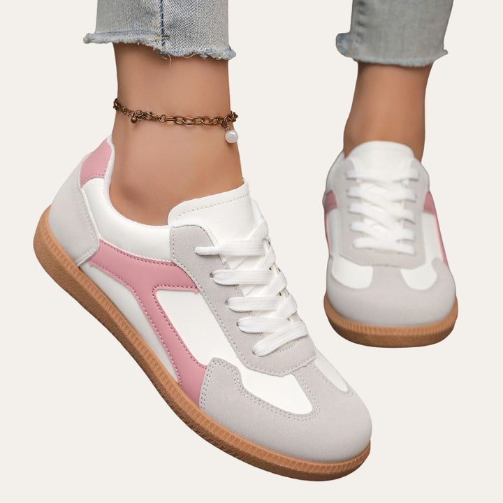 Damen Orthopädische Leder-Sneaker – Bequeme Freizeitschuhe mit Fußbett, Weicher Sohle & Ergonomischer Passform | Vestea