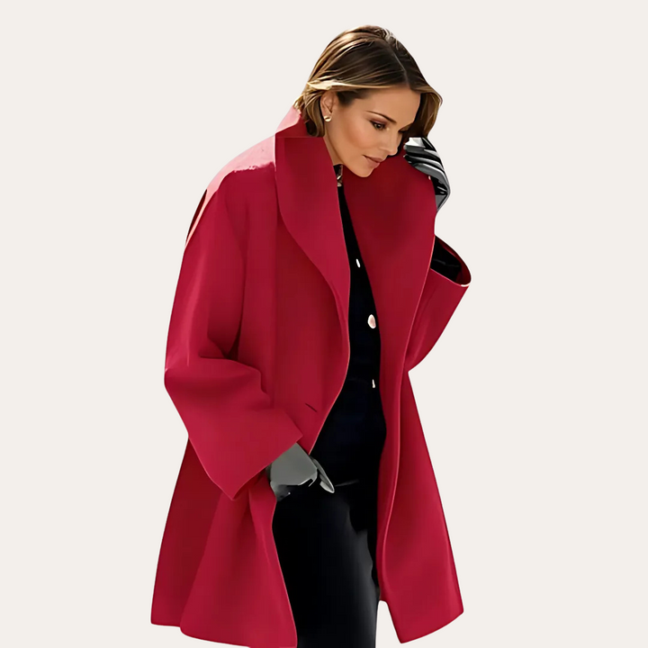 Damen Wollmantel Bicolor | Vestea