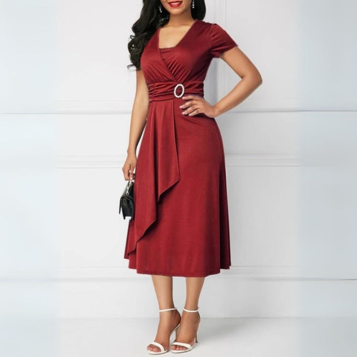 Damen Midikleid Jersey-Strick | Vestea