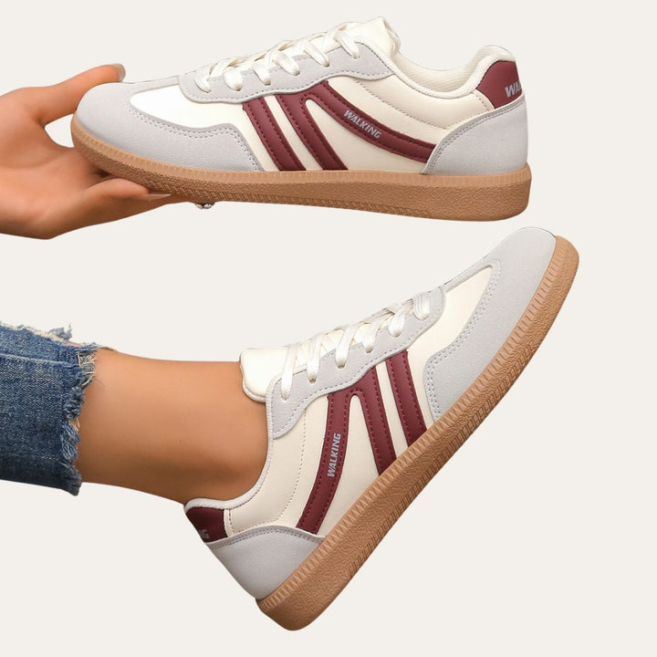 Damen Orthopädische Leder-Sneaker – Bequeme Freizeitschuhe mit Fußbett, Weicher Sohle & Ergonomischer Passform | Vestea