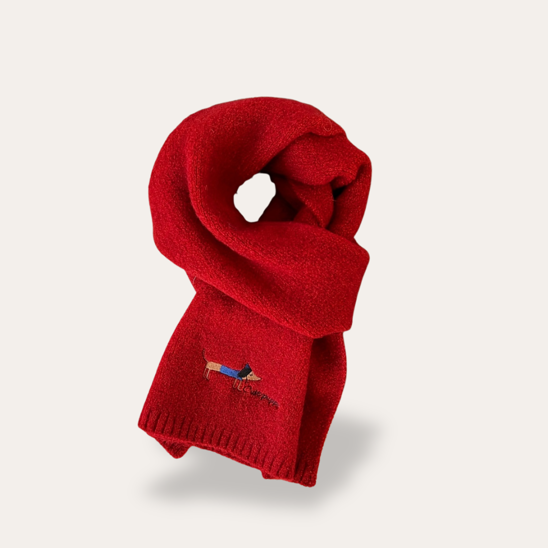 Damen Schal mit Hundemuster | Vestea