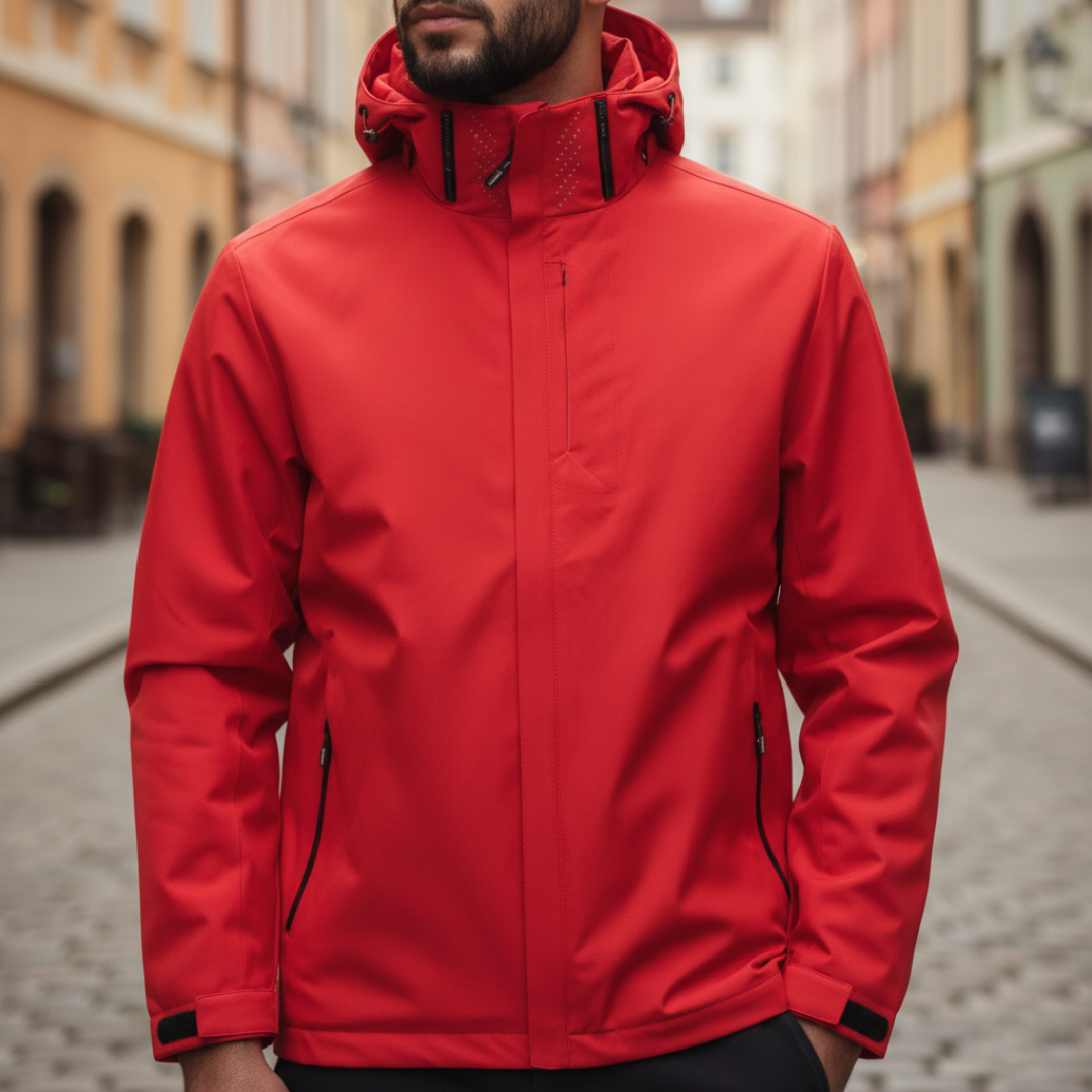 Herren Outdoorjacke Wasserabweisend Atmungsaktiv Polyester | Vestea