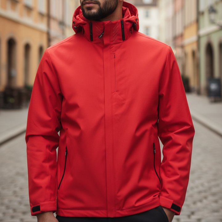 Herren Outdoorjacke Wasserabweisend Atmungsaktiv Polyester | Vestea