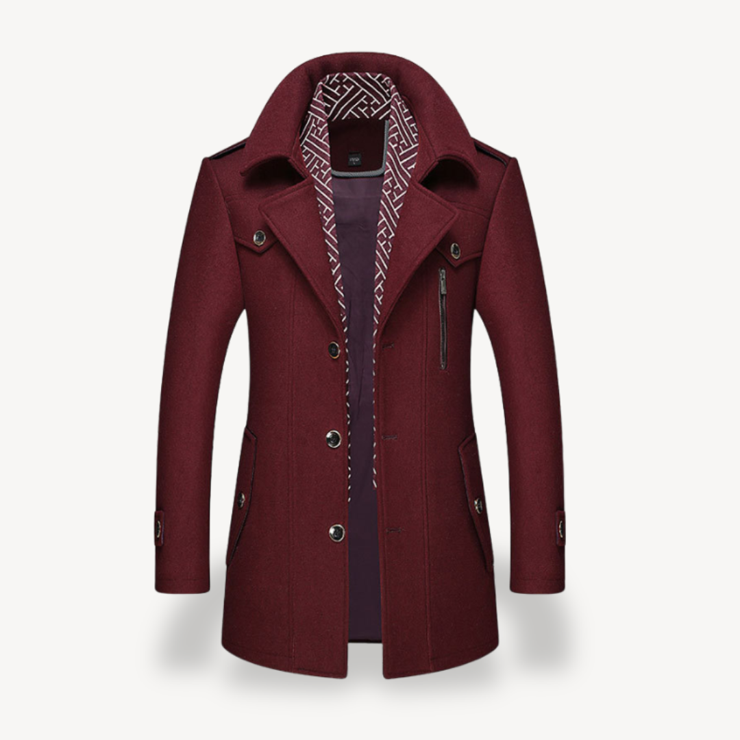 Herren Peacoat mit Fleece-Innenfutter | Vestea