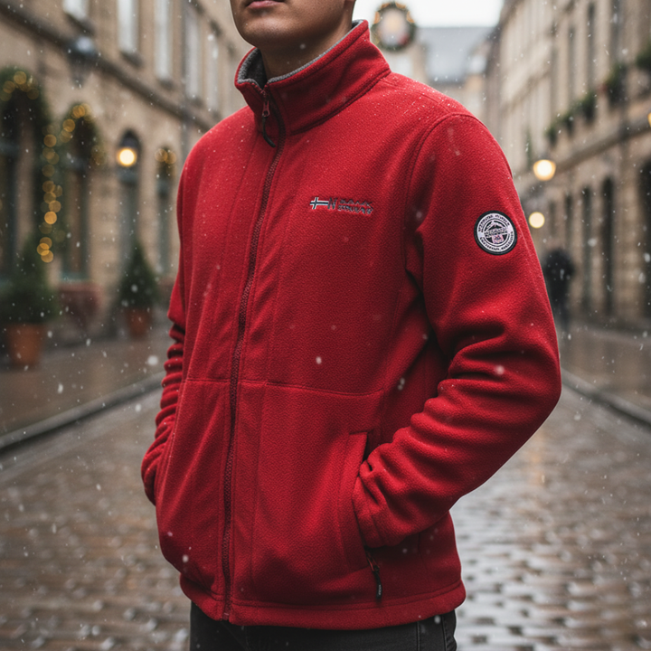 Herren Fleecejacke mit Reißverschluss für den Winter | Vestea