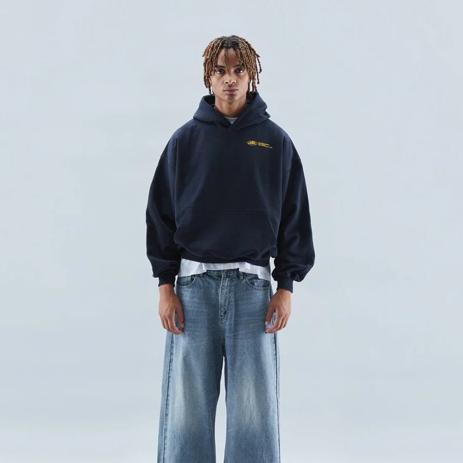 Unisex Casual Oversized Hoodie | Drop Shoulder Streetwear Back