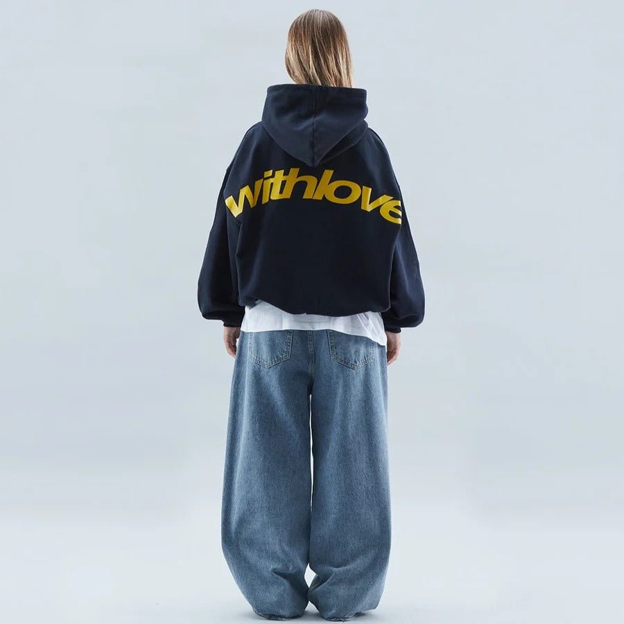 Unisex Casual Oversized Hoodie | Drop Shoulder Streetwear Detail