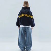 Unisex Casual Oversized Hoodie | Drop Shoulder Streetwear Detail