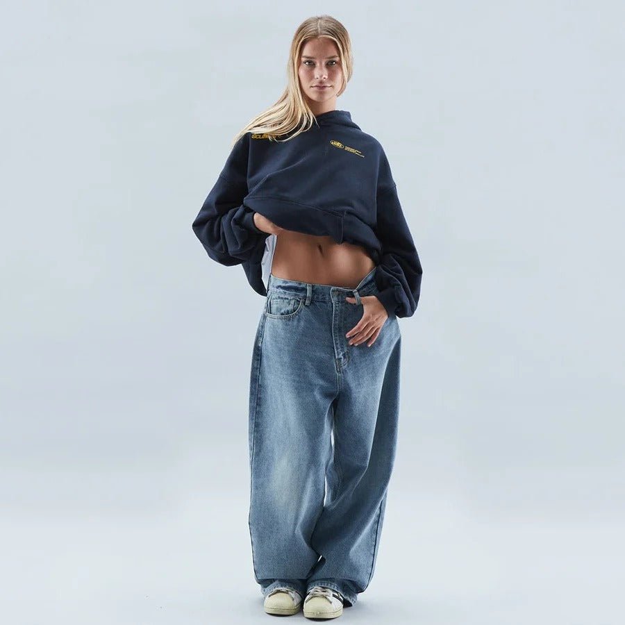 Unisex Casual Oversized Hoodie | Drop Shoulder Streetwear Side