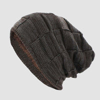 Unisex Knit Slouchy Beanie | Oversized Cotton Blend Front