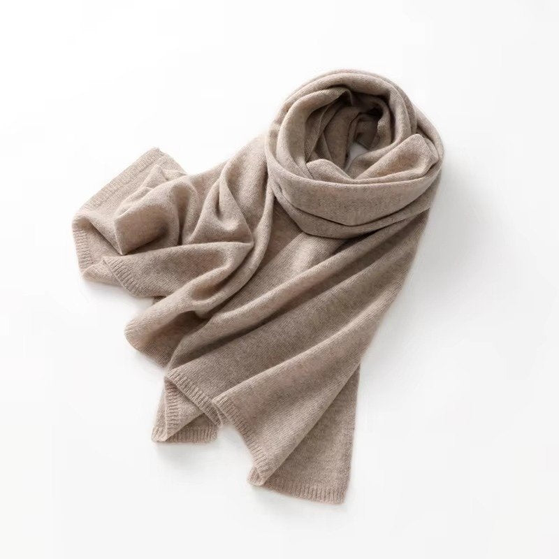 Unisex Ribbed Knit Scarf | Luxury Winter Wrap Angle