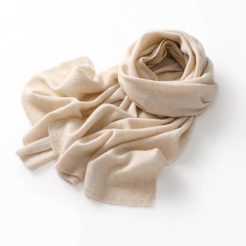Unisex Ribbed Knit Scarf | Luxury Winter Wrap Front